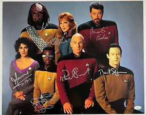 Star Trek The Next Generation Cast JSA signiertes Autogramm 16 x 20 Patrick Stewart - Bild 1 von 9