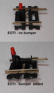 HO Skala ROTE LED beleuchtete Spurendanzeige/Stoßstange Code 100 NS Spur - Bild 1 von 4