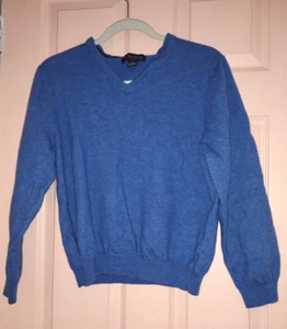 Brook Bothers Blue XL Wool - Nylon Boys Long Sleeve Sweater - Picture 1 of 4