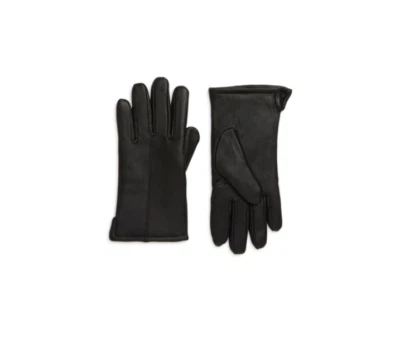 Guantes de cuero negros para hombre Nordstrom talla L $69 Foto 1 de 4