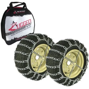 2 Link Tire Chains & Tensioners Pair for Troy-Bilt Snowblowers with 13x5x6 Tires - Picture 1 of 9