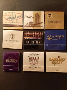 VINTAGE LOT OF 9 LAS VEGAS MATCHBOOKS - Picture 1 of 1