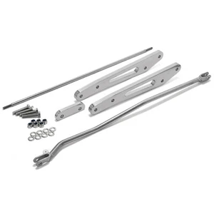Polished Aluminium 8" Forward Control Extensions for Honda Shadow ACE 750 - Picture 1 of 5