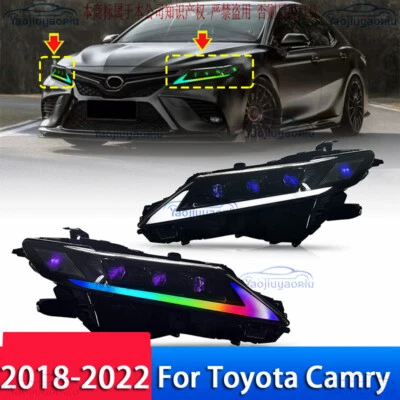 Par de faros LED DevIl EYE para proyector luces delanteras Toyota Camry 2018-2022 Foto 1 de 4