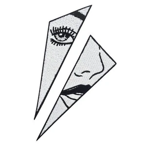 Broken Face Anime Patch zum Aufbügeln | Scherben Gesicht Patches, Manga Flicken - Picture 1 of 7