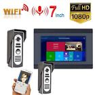 Doorbell Intercom Entry System remote app Wired Wifi 7" Monitors +2 outdoor unit