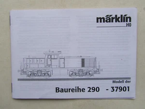 Märklin 37901 - Betriebsanleitung / Begleitheft für Rangierlokomotive BR 290 DB - Bild 1 von 1