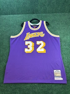 100% Authentic Magic Johnson 1984-1985 Purple Mitchell & Ness Lakers Jersey 3XL - Picture 1 of 9