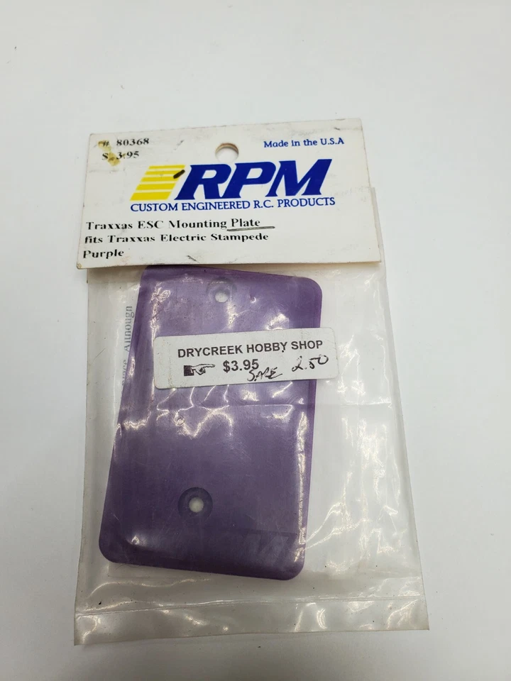 RARE RPM 80368 ESC Mounting Plate fits Traxxas Electric Stampede Neon PURPLE 2WD - Image 1 of 1