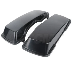 Hard Saddlebag Lid Covers Shield Fits For Harley Touring Electra Glide 1994-2013 - Picture 1 of 4