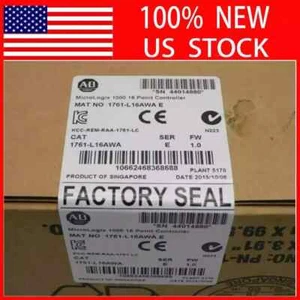 New Factory Sealed AB 1761-L16AWA SER E MicroLogix 1000 16 Point Controller - Picture 1 of 2