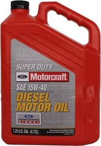 Ford Genuine XO-15W40-5QSD SAE 15W-40 Super Duty Diesel Motor Oil - 5 Quart Jug - Picture 1 of 2