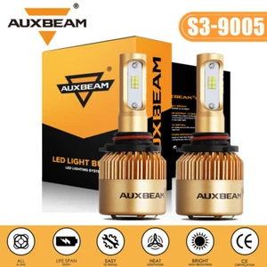 For Honda Foreman Rubicon 500 Rancher 420 AUXBEAM White HB3 LED Headlight Bulbs - Picture 1 of 12