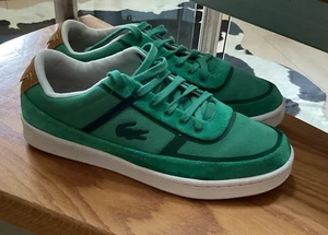Lacoste T Clip Low Top Sneaker Grün & Weiß Traumhafter Zustand UK 7 - Bild 1 von 5