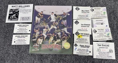 Arizona Diamondbacks Team Signed Autographed 2001 Photo World Series - Image 1 of 4