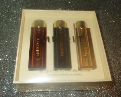 Merit THE DRESS CODE LIPSTICK SET - Bespoke, Black Tie, Du Jour NIB - Image 1 of 2