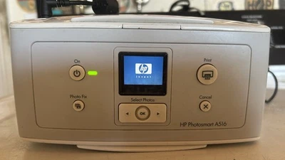 🔥 NEEDS INK HP Photosmart A516 Digital Compact Color Photo Inkjet Printer 4x6 - Image 1 of 4