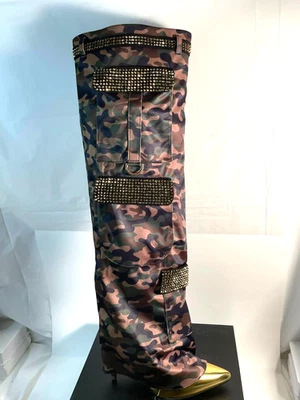 Botas de Bolsillo Cape Robbin Bunno Camufladas/Multicolor Para Mujer Talla 6.5 Nuevas en Caja Foto 1 de 4