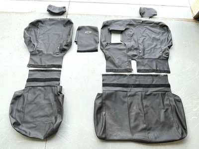 Chevy Silverado 2500 2015-2019 cubiertas de asiento trasero negras protectores GM Foto 1 de 4
