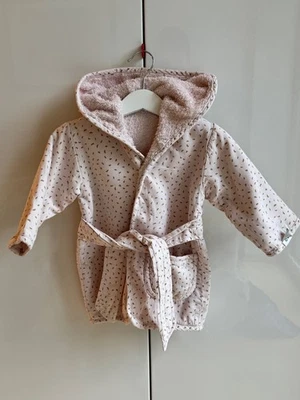 Trixie, Bademantel, 100% Cotton, Beige - Rosa, Gr. 74, Mädchen, NP. 49,95 - Bild 1 von 4