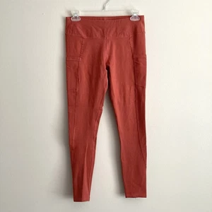 Pact Womens Pocket Leggings Size Small Pink/Red Mid Rise Organic Cotton - Picture 1 of 9