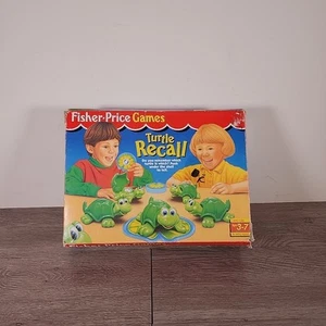 Vintage Fisher Price Games Turtle Recall 1994 Picnic Memory Game ~ All Complete - Picture 1 of 7