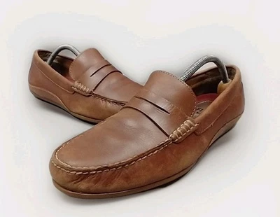 Florsheim Driver Hombres Mocasines de Conducción Zapatos Cuero Marrón Sin Cordones 9.5  Foto 1 de 4