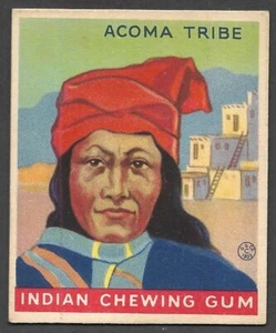 1933 GOUDEY INDIAN GUM R-73 #86 Tribù di Acoma (serie di 216) VG-EX A - Foto 1 di 2
