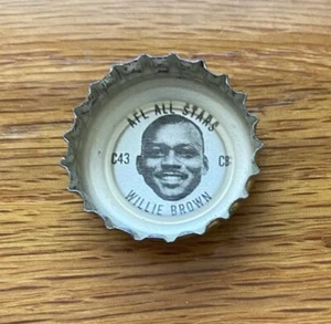 1965 Coca Cola AFL All-Stars Bottle Cap WILLIE BEOWN #C43 ROOKIE “Fresca” RARE! - Picture 1 of 2