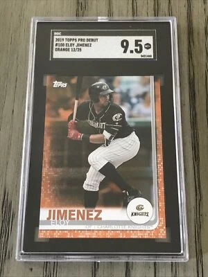 2019 Topps Pro Debut #100 Eloy Jimenez SGC 9,5 PERFEITO+ 💎 Laranja #/25 🔥 Pop de 1! - Imagem 1 de 2