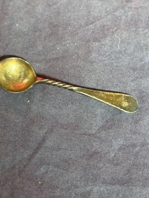 Antigua cuchara de sal de plata esterlina Walker & Halle de 1896 Sheffield Foto 1 de 4