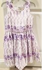 Gymboree Easter Dress Purple And white Floral Size 5