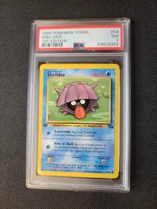 Shellder 1st ed Fossil 54 PSA 7 Pokemon WoTC - Bild 1 von 2