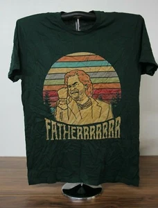 FATHERRRRRRR (From The Walking Dead) T-Shirt Green Large - Picture 1 of 4