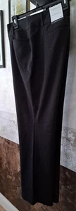 RAFAELLA WOMENS CONTOURED WAIST CURVY FULLER FIT TAPERED BOOTCUT BLACK PANTS 14 - Picture 1 of 6