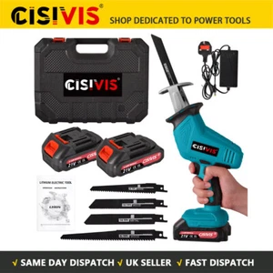 New Battery 21V Reciprocating Saw Cordless Hand Saw Electric Wood Metal Cutter - Picture 1 of 14