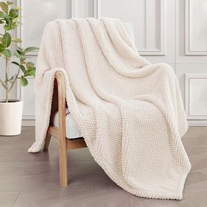 Extra Large Fuzzy Fleece Throw Blanket for Couch, 50X70 Inch Fluffy Warm Soft Ja - Picture 1 of 9