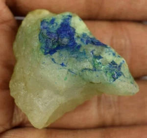 61.30 Ct Natural Azurite Malachite 33 x 27 mm Gemstone Healing Specimen Rough - Picture 1 of 8