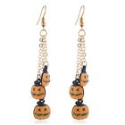 Halloween Earrings Pumpkin For Lips Long Chain Drop Dangle Jewelr