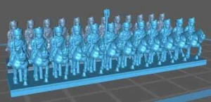 French Chasseurs - Great for Table Top War Games And Dioramas - Resin 6mm Mini - Picture 1 of 1