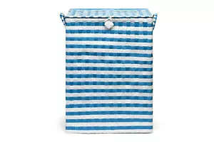 Washing Baskets for Laundry Plastic bin Hamper Storage Basket Blue - White - Picture 1 of 6