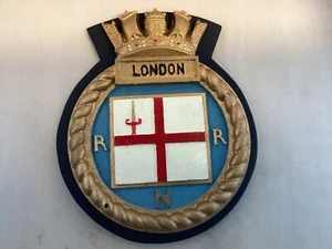 R.N.R LONDON WANDRELIEF / SCHILD (HANDBEMALTE VERSION ) - Bild 1 von 8