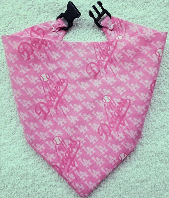 Hebilla Perro Bandana Bufanda Gato Bandana LOS ANGELES DODGERS Béisbol mlb Hecho a Mano Foto 1 de 4