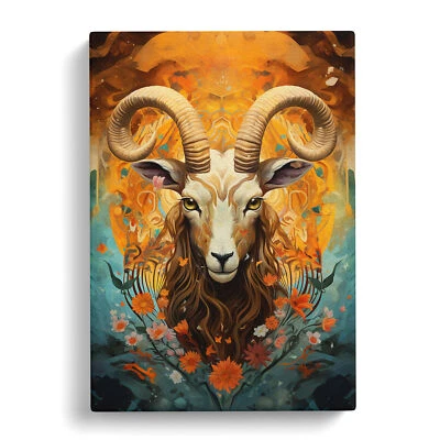 Arte de pared en lienzo moderno del zodiaco de Capricornio impresión cuadro enmarcado decoración sala de estar Foto 1 de 4