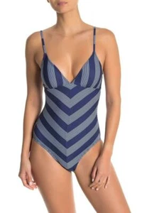 Splendid Longline 1 Piece Chevron Stripe Swimsuit NWT - Bild 1 von 8