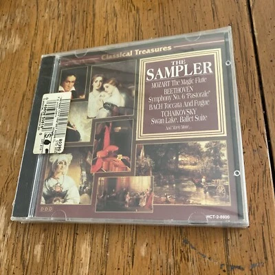 The Sampler by Classical Treasures (CD, 1995) Mozart Beethoven Bach Tchaikovsky - Image 1 of 2