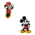 Lot de 2 articles : aimants PVC Mickey Mouse et Minnie Mouse Soft Touch