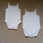 Bundle of 2 Baby Girl's Vests. 9-12 Months. 74-80 cm Height. 11 kg Weight. VGC. 