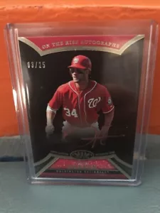 2013 Topps Tier One Bryce Harper Auto #’d 25 - Picture 1 of 2