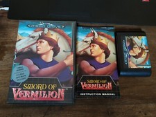Game Sega Mega Drive Sword of Vermilion Vermillion retrogames Vintage